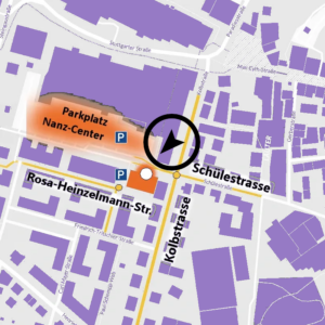 Die Anfahrtsskizze-Map zu Con4rent-WUD IT-Event